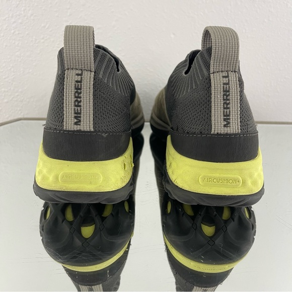 MERRELL Mens Dusty Olive Suede Leather Jungle Moc XX AC+ Vibram Slip On Shoes - Picture 4 of 11